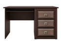 Фото 1 - Стіл письмовий Гербор Коен МДФ 130x70 см з шухлядами, венге магія/штрокс