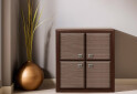 Фото 2 - Комод Гербор Коэн МДФ 4-дверный 104 см Венге магия/Штрокс