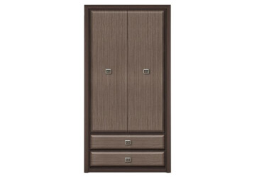 Фото Шкаф Gerbor холдинг Коэн МДФ 2-дверный с 2 ящиками 104 см Венге магия/Штрокс