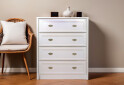 Фото 2 - Комод Гербор Салерно с 4 ящиками 87 см Белый