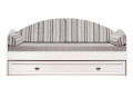 Фото 1 - 015 Кровать с ящиком LOZ80 (Авеню полосатый) Салерно Новые направляющие Gerbor холдинг