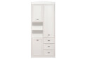 Фото 1 - Шафа-пенал Гербор Салерно 3-дверний з 3 шухлядами закритий 87 см Білий