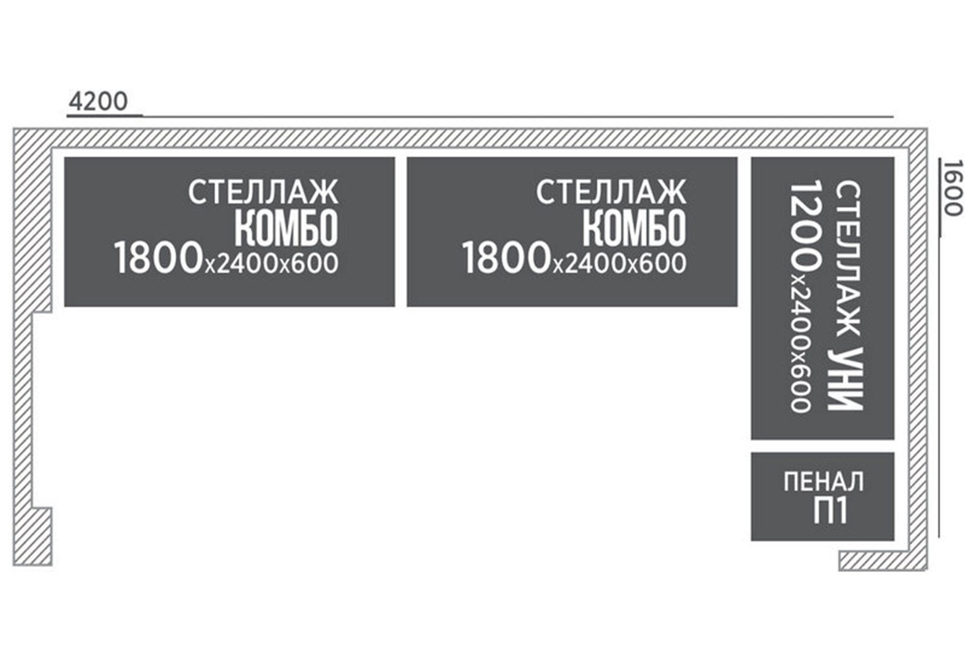 Фото 2 - Гардеробна система MebelStar