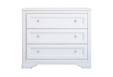 Фото Комод Гербор Клео с 3 ящиками 103 см Белый