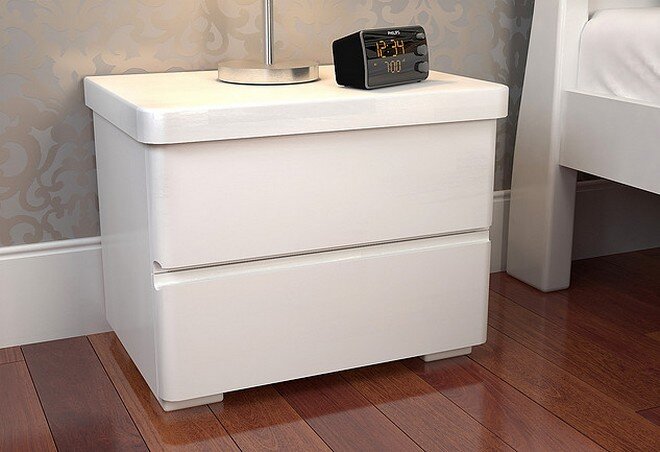 Фото 1 - УЦІНКА Тумба Регіна Виставкова зі сколами (сосна, біла) Arbor Drev