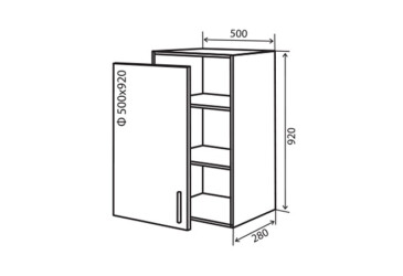 Фото В45 Тумба 1Д 50 Модена Вип-Мастер