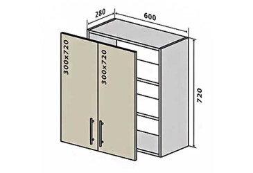 Фото В6 Тумба 2Д 60 RioLine / РиоЛайн Матовая Вип-Мастер