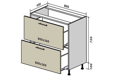 Фото Н11 Тумба 2Ш 80 RioLine / РиоЛайн Матовая Вип-Мастер