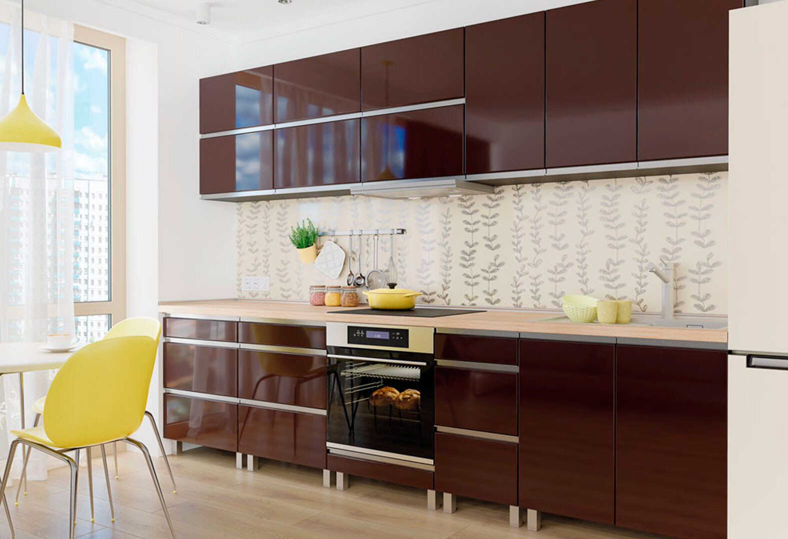 Фото 1 - Модульная кухня RioLine Luxe / РиоЛайн Люкс Глянцевая Вип-Мастер