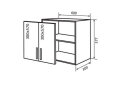 Image 1 - В53 Тумба 2Д 60 RioLine Luxe / РіоЛайн Люкс Глянцева VIP-master