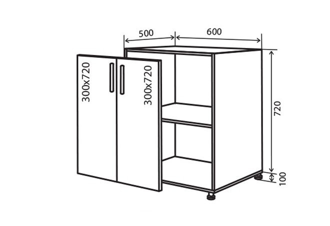 Фото 1 - Н6 Тумба 2Д 60 RioLine Luxe / РиоЛайн Люкс Матовая Вип-Мастер