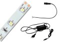Изображение 1 - Комплект: лента LS603 12V теплый, БП60W вилка, соеденитель Led-подсветки для кухни Ферон