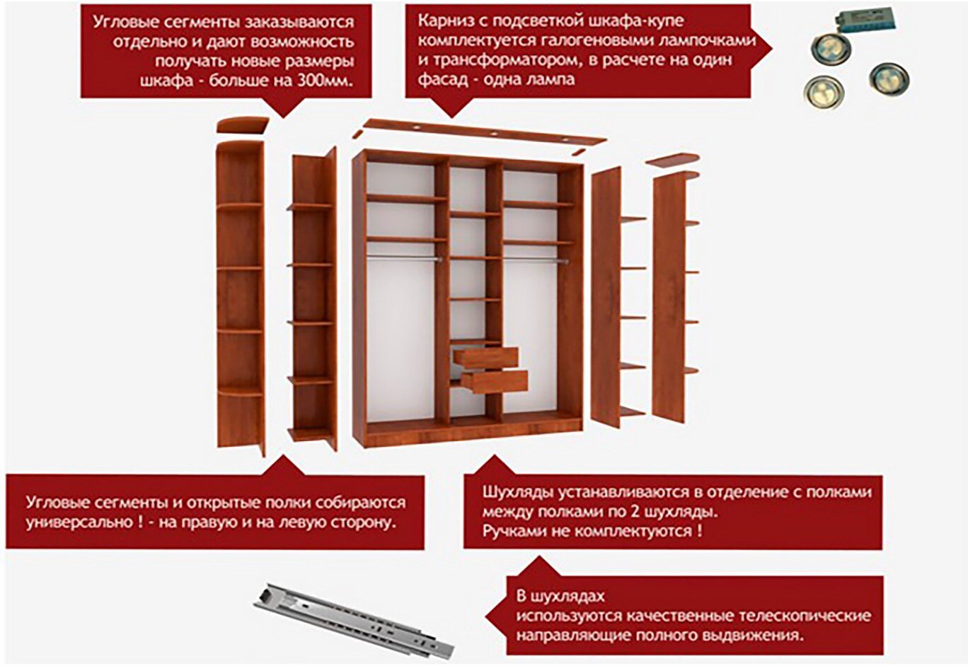 Фото 6 - Шкаф-купе Комби 4D 3000 Мебель Стар