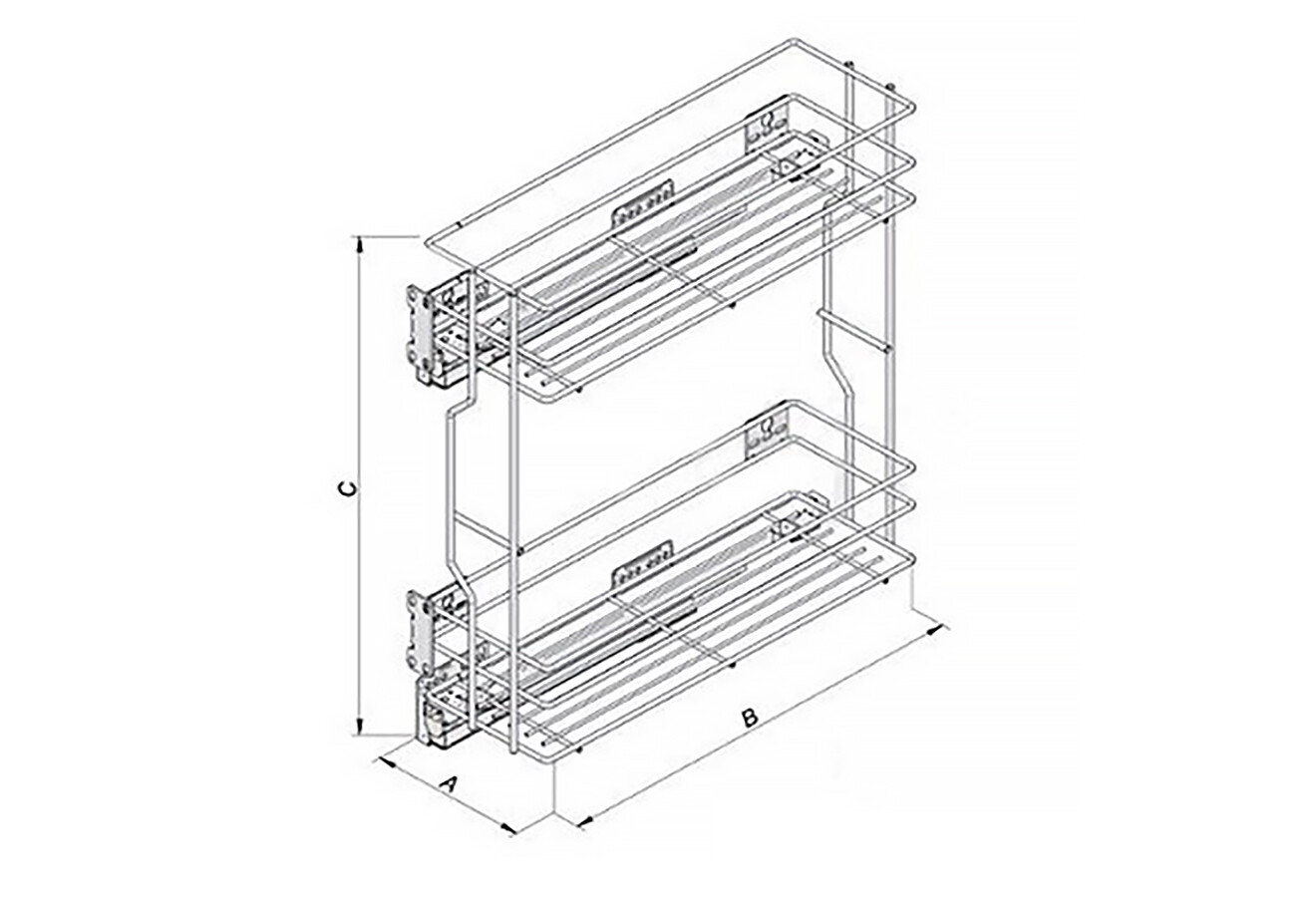 Фото 1 - Карго хром. 200 мм REJS Вип-Мастер