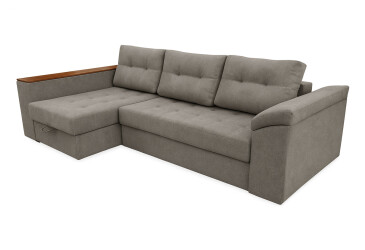 Фото Мягкий уголок Вика Техас 255x140 см серый (Балатон 94)