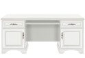 Фото 1 - Стол письменный ВМК Кентуки 160x74 см с тумбами, ящиками и полкой, белый