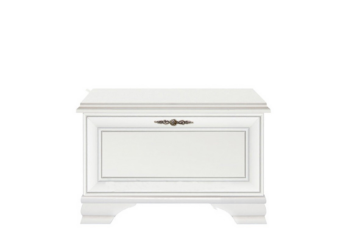 Фото 1 - Тумба для обуви ВМК Кентуки с 1 отделением 80 см Белая