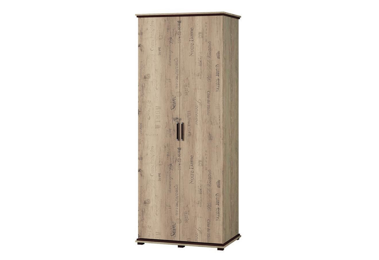 Фото 1 - Шафа Світ Меблів Палермо 2-дверна 91 см Дуб корабельний