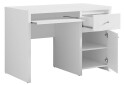 Фото 4 - Стіл письмовий ВМК Крістіна 120x65 см з тумбою, шухлядою і полицею, білий