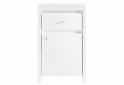 Фото 1 - Тумба ВМК Кристина KOM (B) 1-дверна с ящиком 49 см Белая