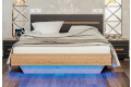 Фото 3 - Ліжко Світ Меблів Бянко (без вкладу) 160х200 см з підсвіткою, артизан/графіт