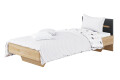 Фото 1 - Ліжко Світ Меблів Бянко (без каркаса) 90х200 см, артизан/графіт