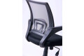 Фото 9 - Кресло Веб Tilt, сиденье сетка чёрная/спинка сетка серая АМФ