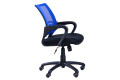 Фото 2 - Кресло Веб Tilt, сиденье сетка чёрная/спинка сетка синяя АМФ