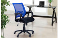 Фото 9 - Кресло Веб Tilt, сиденье сетка чёрная/спинка сетка синяя АМФ