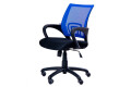 Фото 1 - Кресло Веб Tilt, сиденье сетка чёрная/спинка сетка синяя АМФ