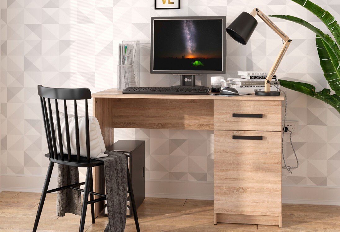 Фото 8 - Стіл письмовий Kredens furniture СК-2 115x55 см з тумбою і шухлядою