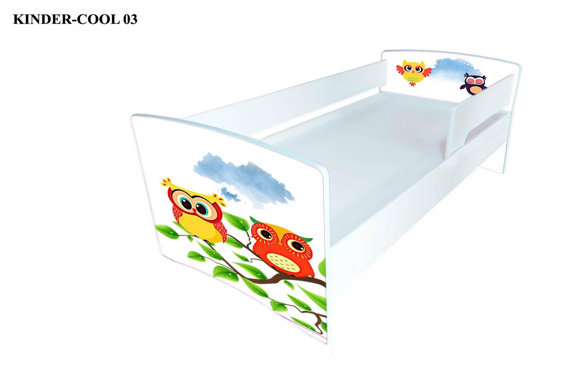 Фото 13 - Серия Kinder-cool New / Киндер-кул Нью (сп.м.80х170) без ящика + бортик Виорина Деко