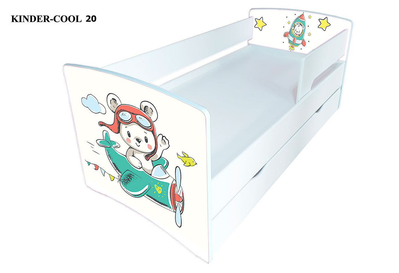 Фото 5 - Серия Kinder-cool New / Киндер-кул Нью (сп.м.80х170) без ящика + бортик Виорина Деко