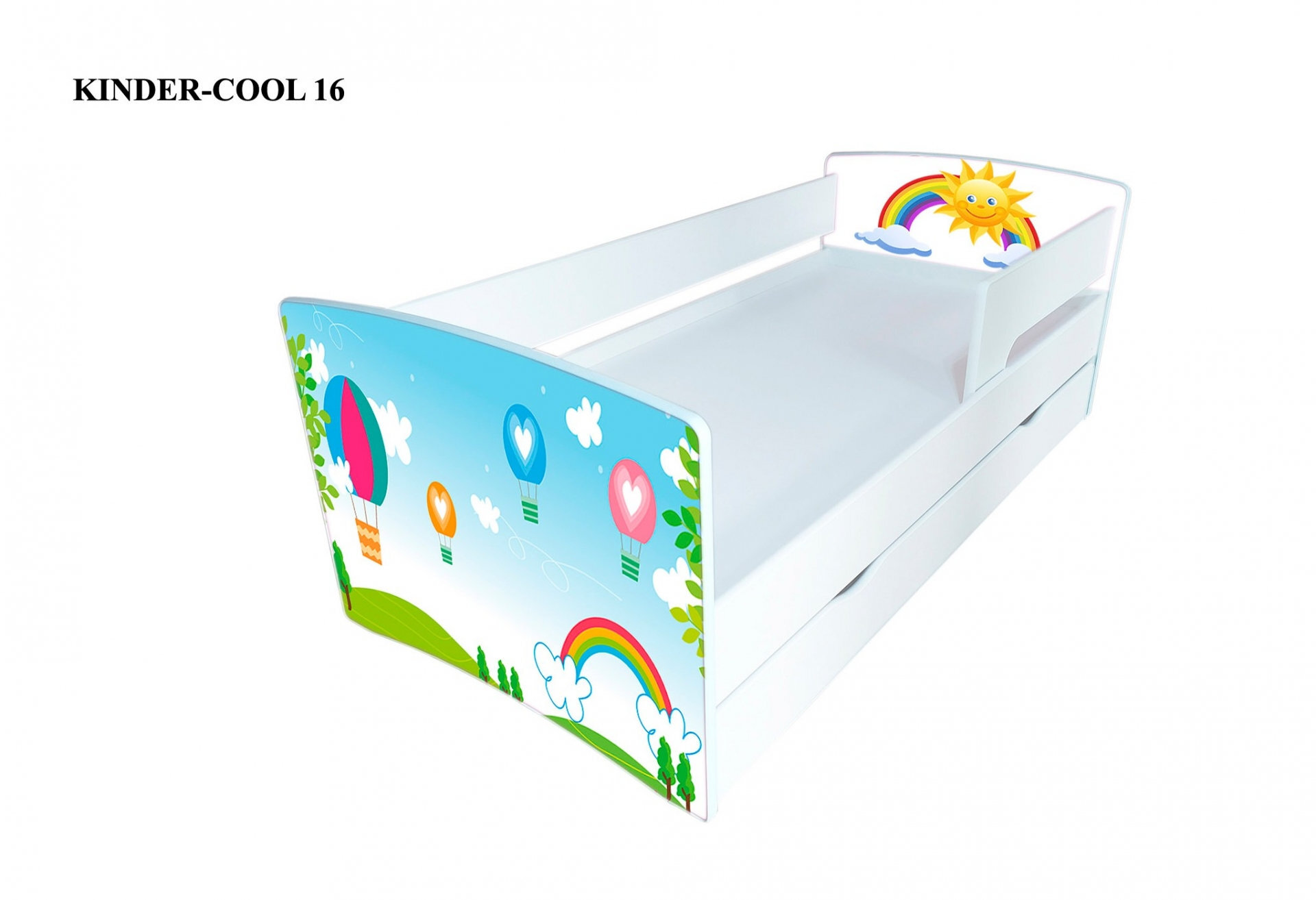 Фото 4 - Серия Kinder-cool New / Киндер-кул Нью (сп.м.90х190) + ящик и бортик Виорина Деко