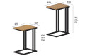 Фото 2 - Журнальный столик Кофе брейк 2 в 1 (высота 60+45 см) Металл-Дизайн