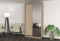 Зображення 2 - Шафа-купе 240/60/120 (корпус) 2дв (срібло / дуб сонома) Garant