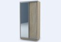 Зображення 1 - Шафа-купе 240/60/120 (корпус) 2дв (срібло / дуб сонома) Garant