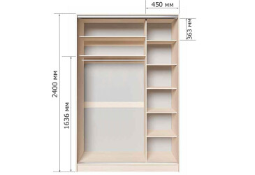 Фото Корпус 1200х600х2400 к шкафу 2D