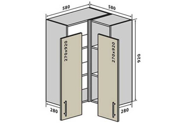 Фото В58 Тумба кутова 58 Інтерно / Interno VIP-master