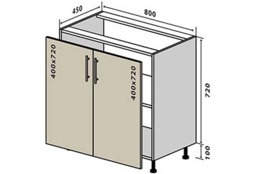Фото Н7 Тумба 2Д 80 Интерно / Interno Вип-Мастер