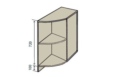 Фото Н17R Полки угловые