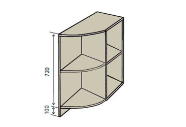 Фото Н37R Полки угловые