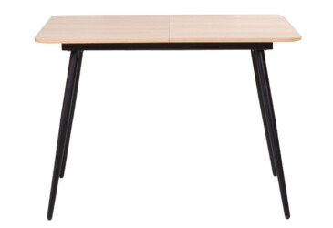 Фото Стол обеденный Новый Стиль Casey Black (18) 120x80 см раскладной / чёрные ножки