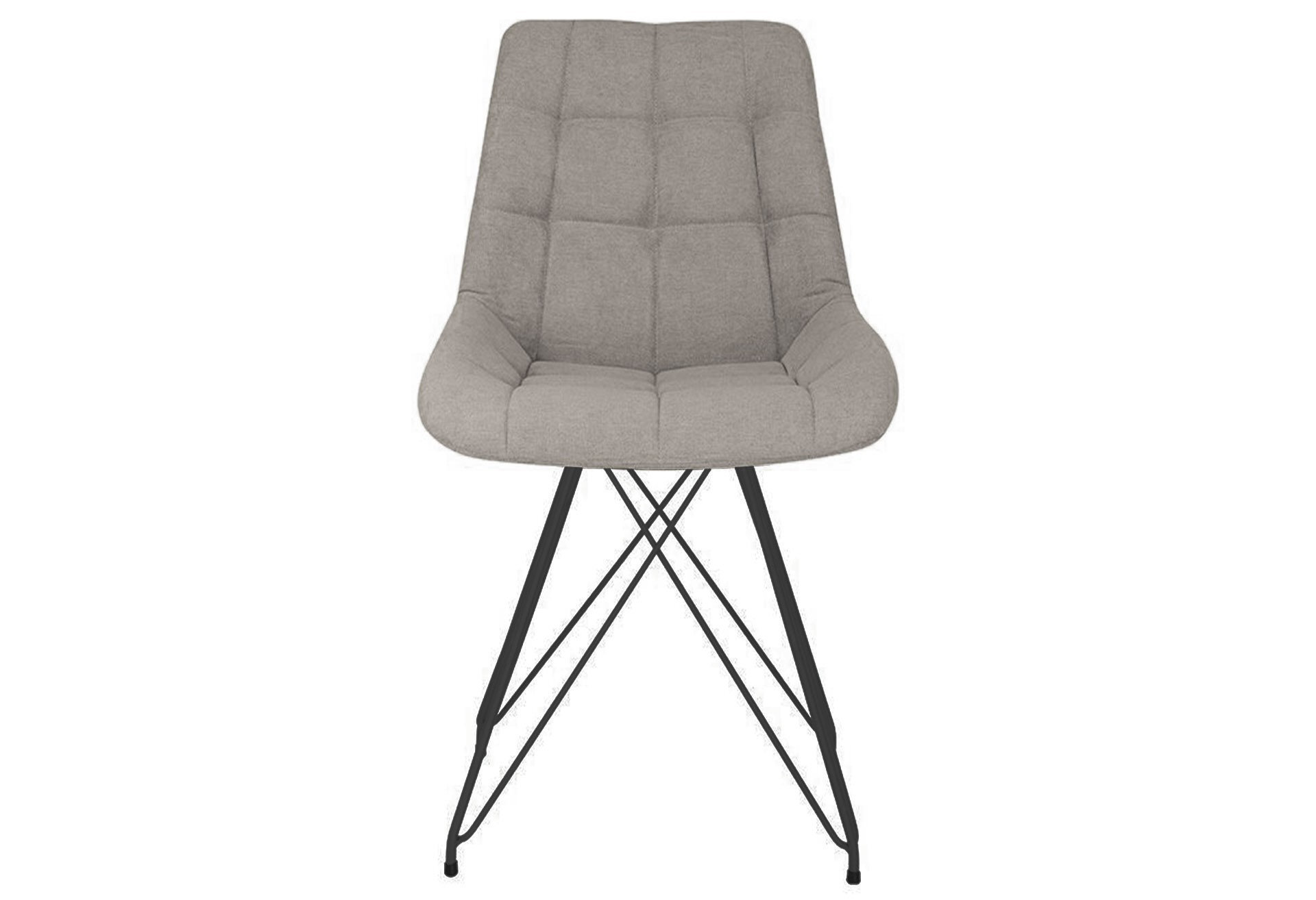 Фото 3 - Стілець кухонний Новий Стиль Nicole LF Black (Box-2) SQR 53x56x84 см м'який / комплект 2шт 