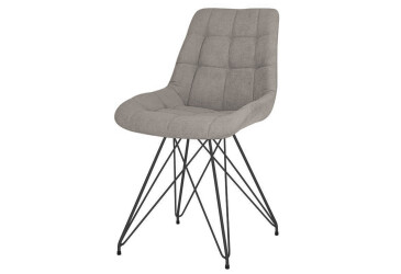 Фото Стул кухонный Новый Стиль Nicole LF Black (Box-2) SQR 53x56x84 см мягкий / комплект 2шт 