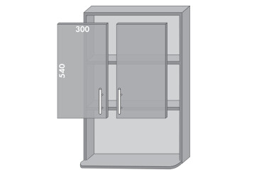 Фото Верх 966 Міррор Глосс / Mirror Gloss MebelStar