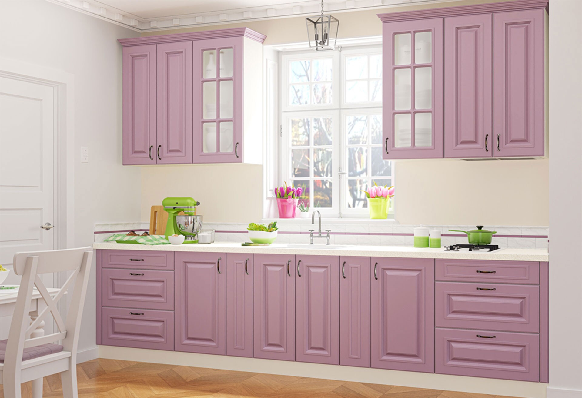 Фото 1 - Кухня Аморе Классик Люкс / Amore Classic Luxe 3.0 (без карниза и боковых заглушек) Вип-Мастер