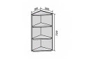 Image 1 - В15 Полиці кутові 72 Інтерно Глянець / Interno Gloss VIP-master