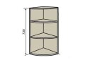 Image 1 - В15R Полки угловые 72 Интерно Глянец/ Interno Gloss Вип-Мастер