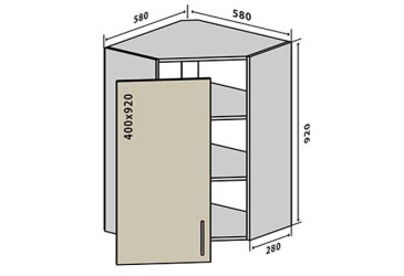 Фото В54 Тумба 1Д 58 Интерно Глянец/ Interno Gloss Вип-Мастер